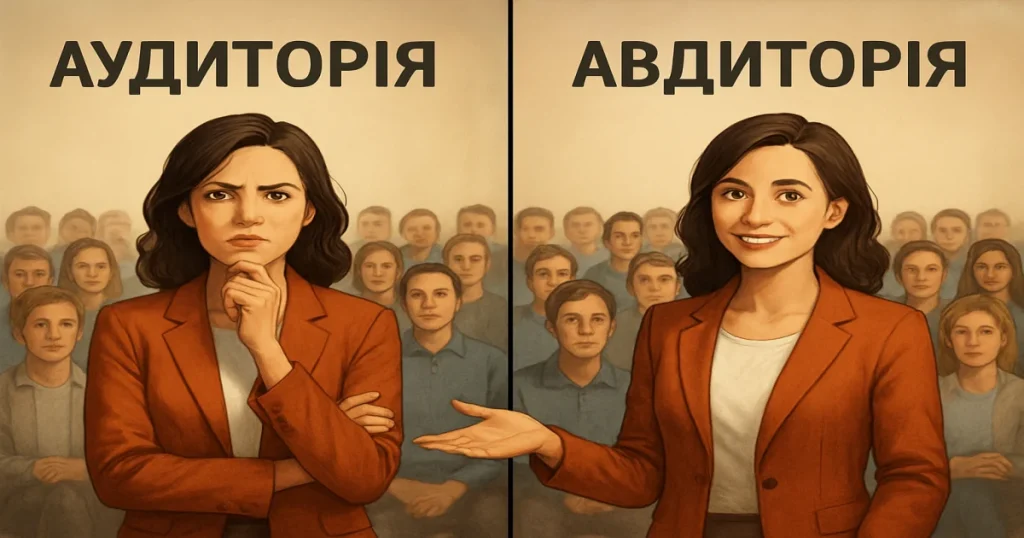 Аудиторія чи авдиторія: який варіант відповідає сучасному правопису