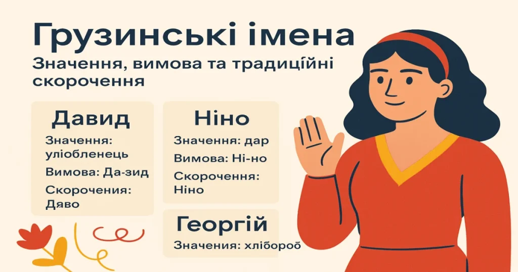 Грузинські імена: значення, вимова та традиційні скорочення