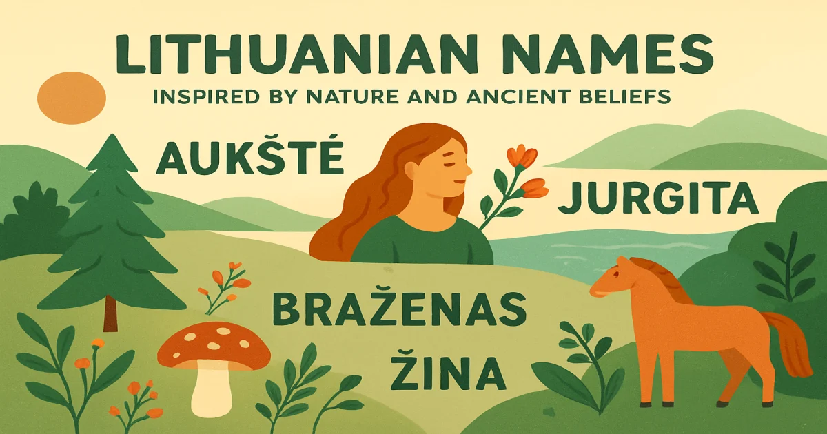 Литовські імена, пов’язані з природою та давніми віруваннями