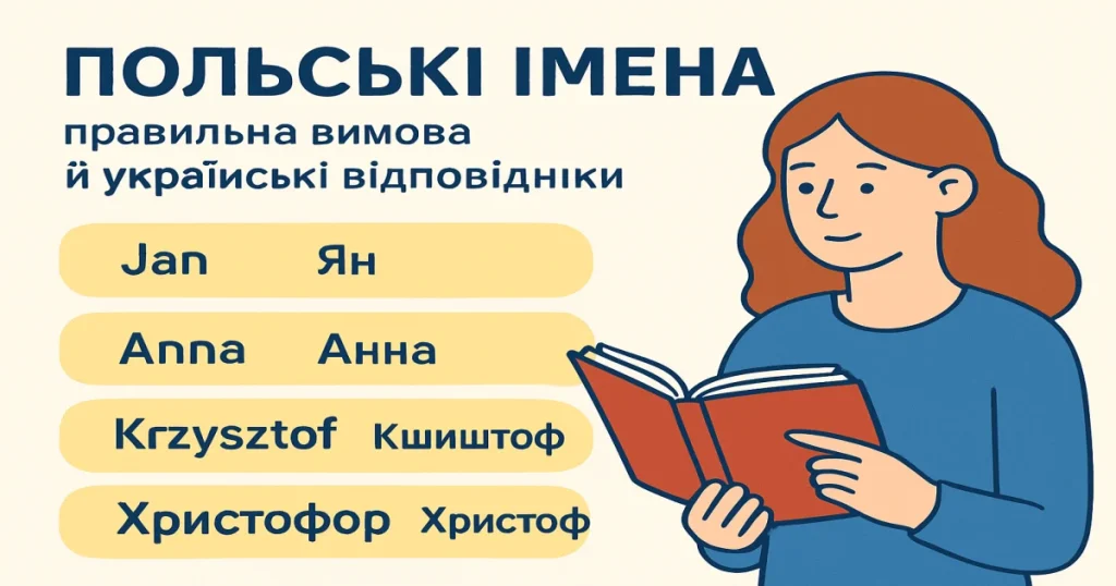 Польські імена: правильна вимова й українські відповідники